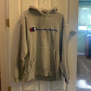 Champion grey hoodie